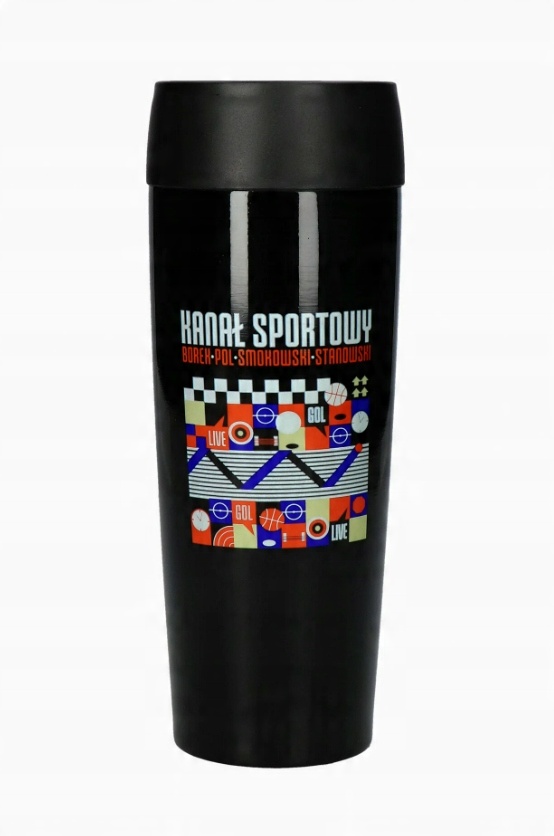

Kubek Termiczny Kanał Sportowy czarny 480ml Borek