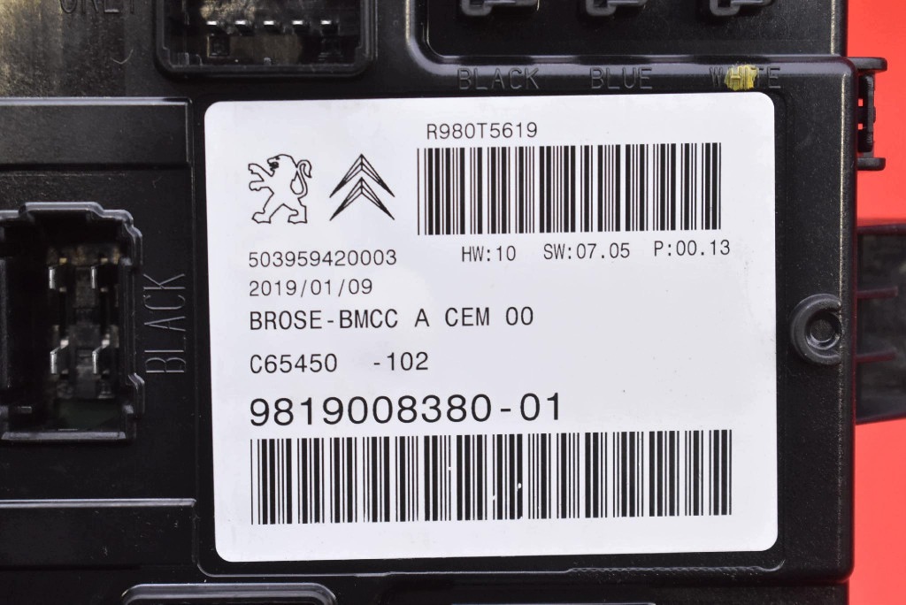 control unit module bonnet boot 9819008380 PEUGEOT 3008 2 II 16-24