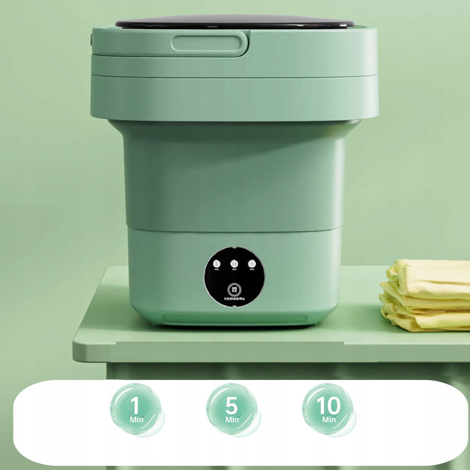 SKŁADANA MINI PRALKA 6,5L AUTOMATYCZNA DO BIELIZNY I SKARPETEK Model Foldable Mini Washing Machine