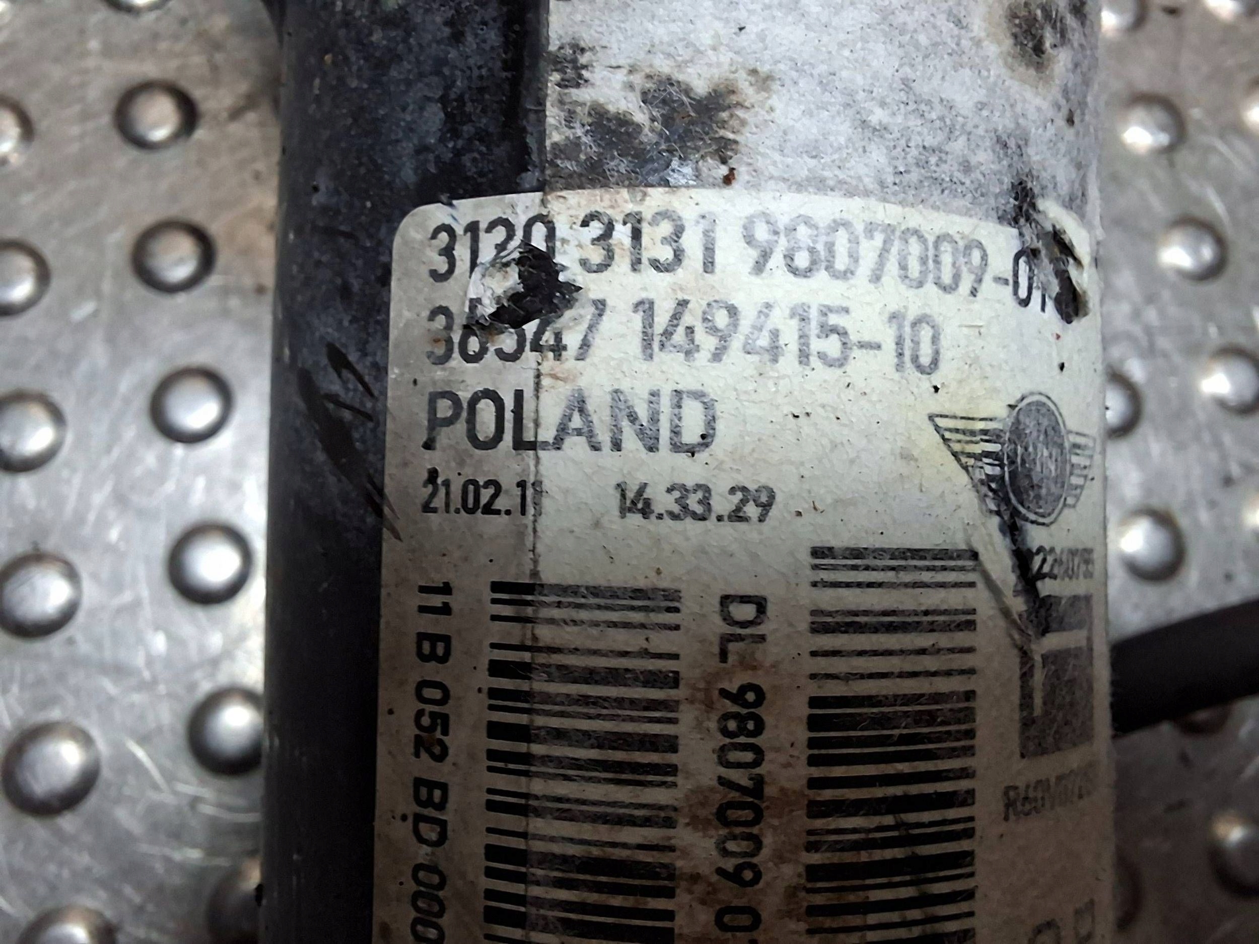 shock absorber left front MINI COUNTRYMAN R60 10-16 9807009