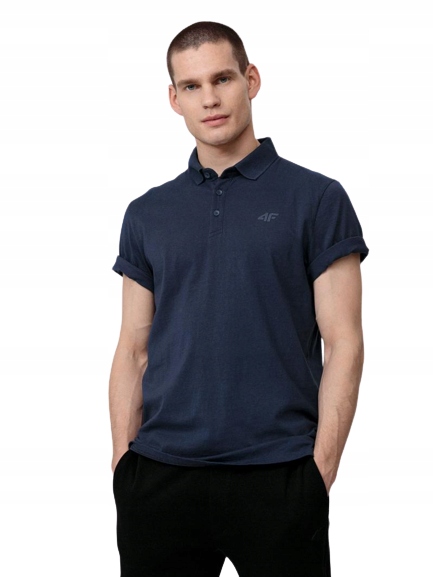 

T-shirt męski 4F koszulka H4L22 TSM355 denim