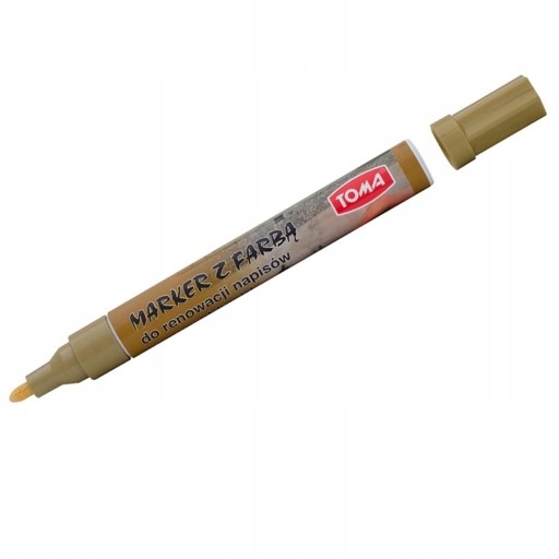 TOMA Marker z farbą do renowacji napisów na nagrobkach ZŁOTY
