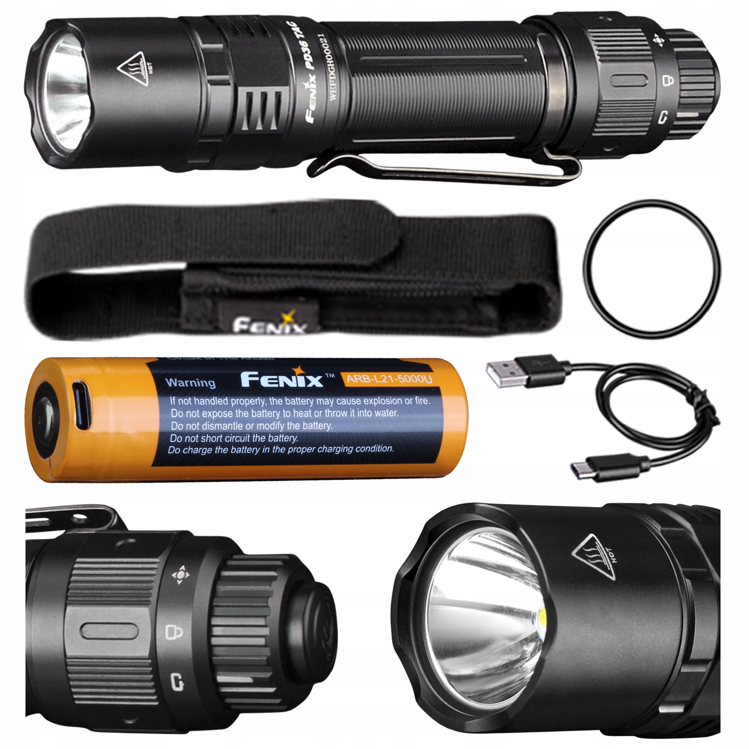 Latarka diodowa Fenix PD36 Tac (039-489)