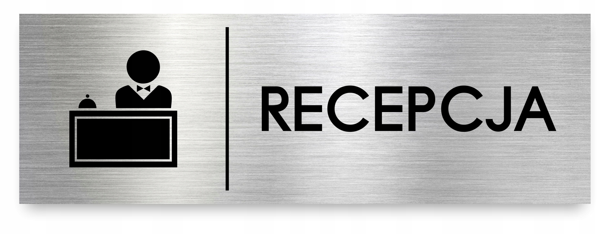 

Tabliczka Recepcja 30x10 cm Dibond