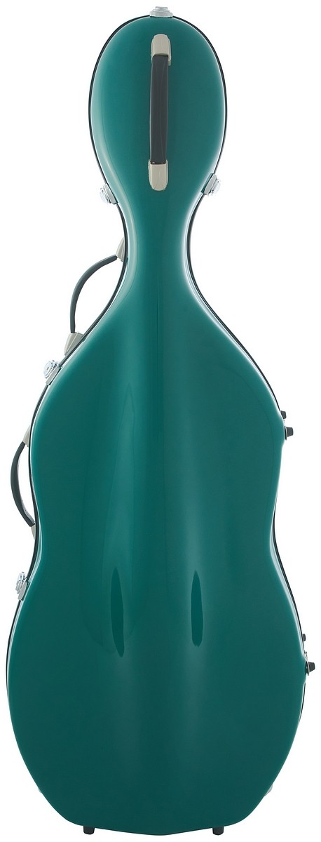Fiberglassové violoncellové pouzdro Classic 4/4 M-case Mořská zelená