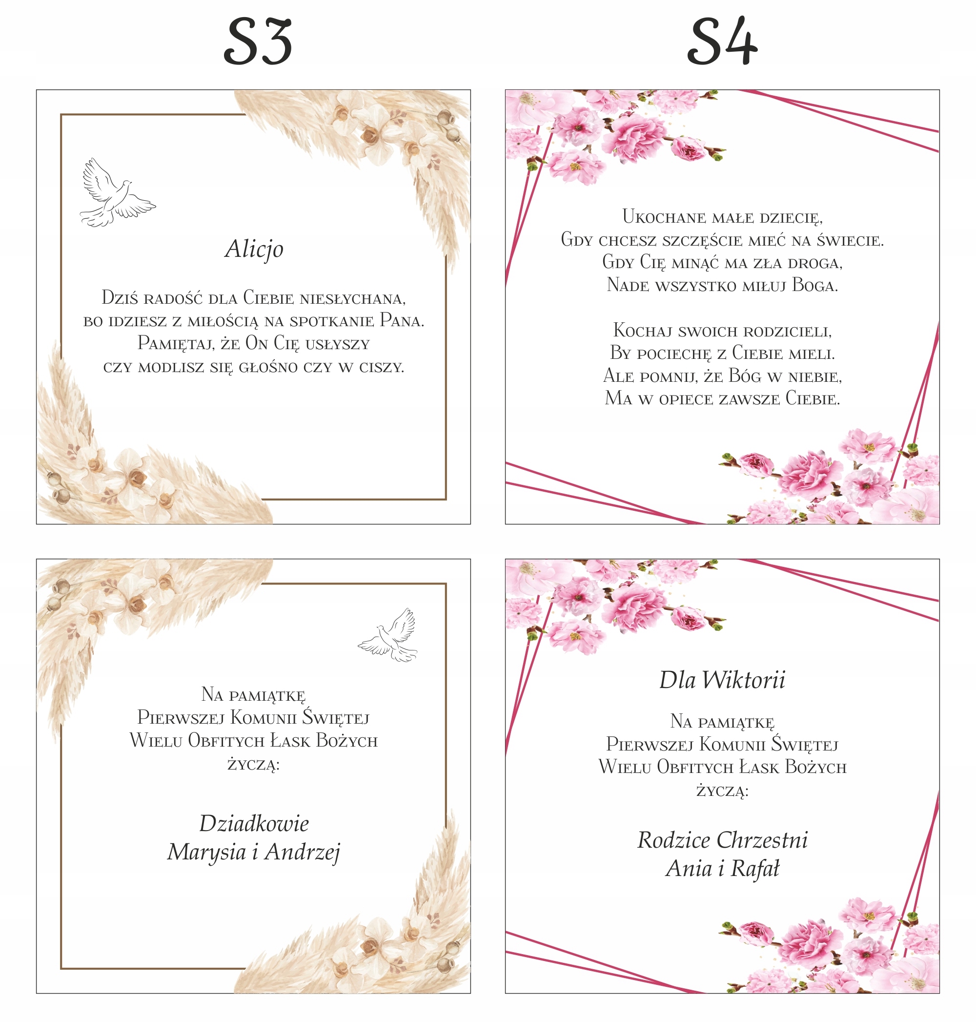 Pamiątka Pierwszej Komunii kartka pudełko prezent kartka komunia 6wzorów Rodzaj inny