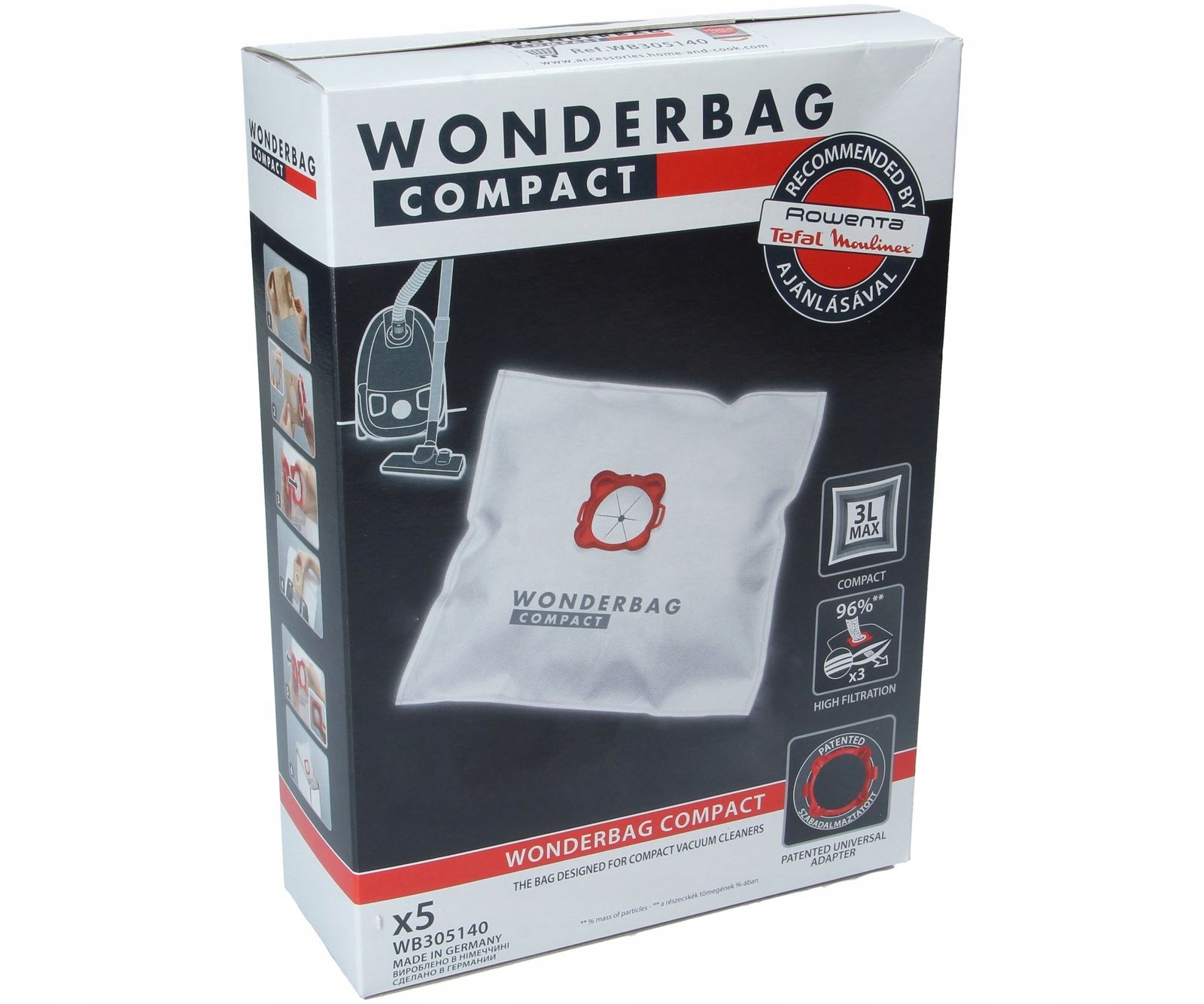 

Worki Rowenta Wonderbag Compact x5 WB305140
