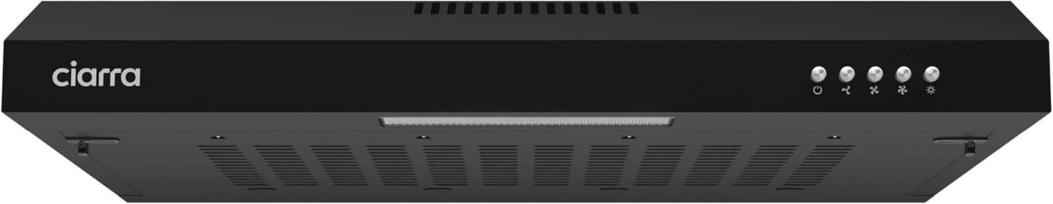 Okap Kuchenny Podszafkowy Ciarra 60 CM Czarny