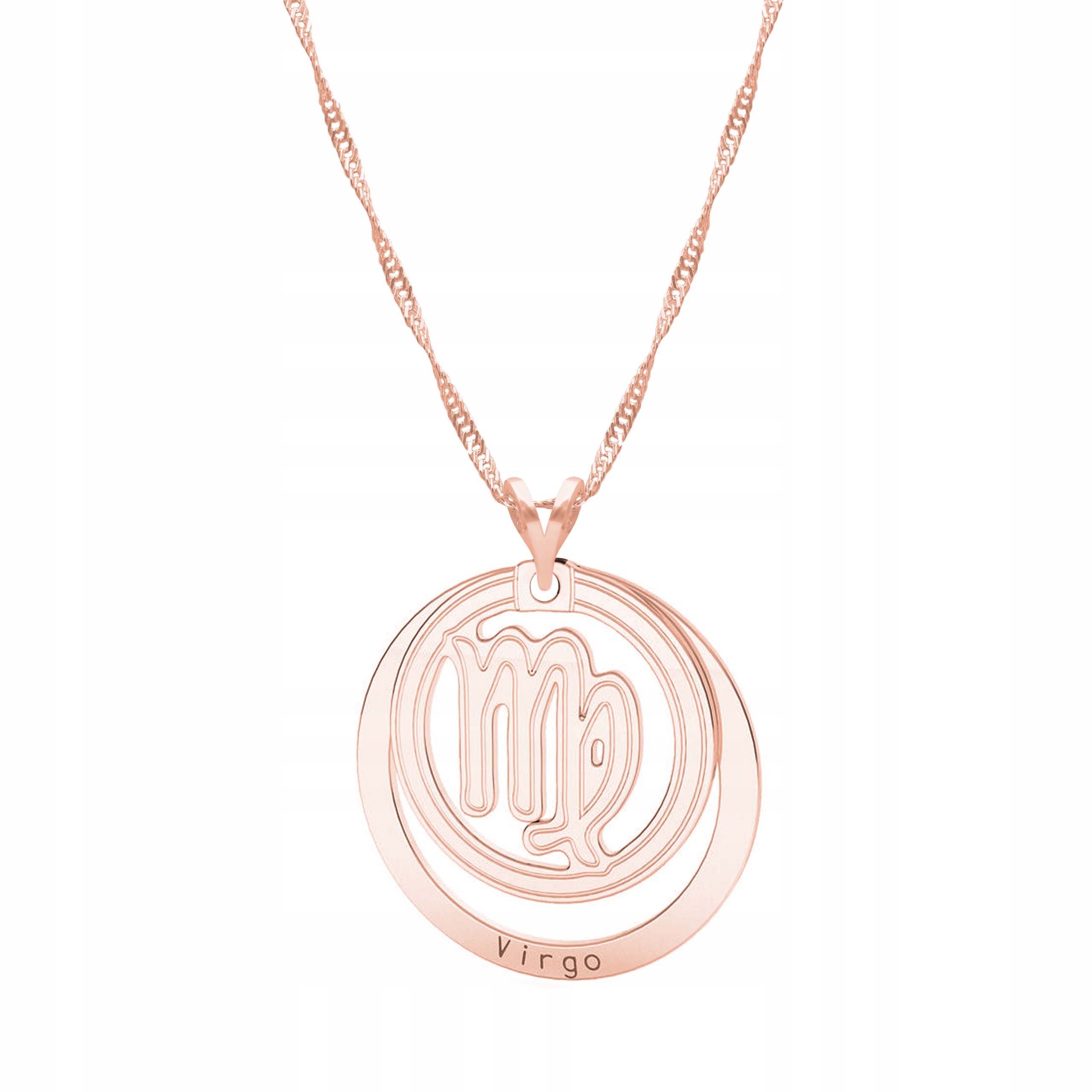 Řetízek zlatý náhrdelník 925 Znamení Zvěrokruhu Panna