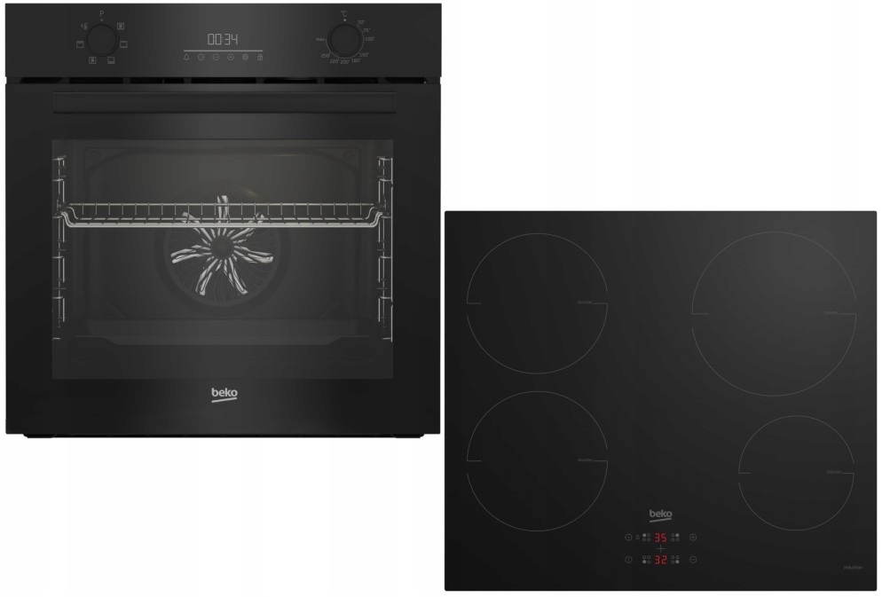 Zestaw do zabudowy Beko Piekarnik Płyta indukcyjna BBSE17300B