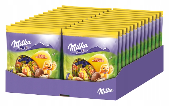 Levně Milka Bonbons Čokoládová vejce s ořechy 26 x 86 g