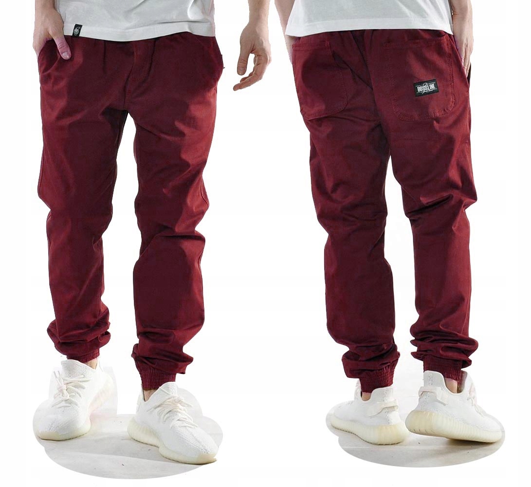 

Spodnie XXL Bossline Casual Jogger bordo joggery