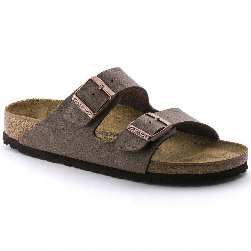 Klapki męskie Birkenstock Arizona Birko-Flor Birkibuc szerokie