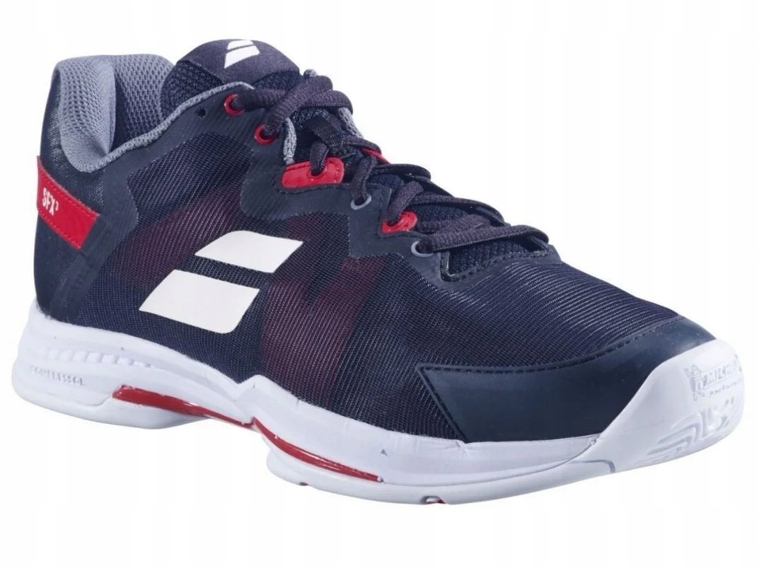 Buty tenisowe męskie Babolat SFX3 Ac black/poppy red 45