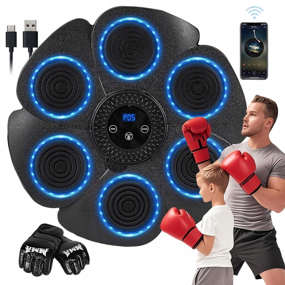 Tarcza Bokserska Treningowa Bluetooth Muzyczna Tablica Dla Dzieci 9 Tryb