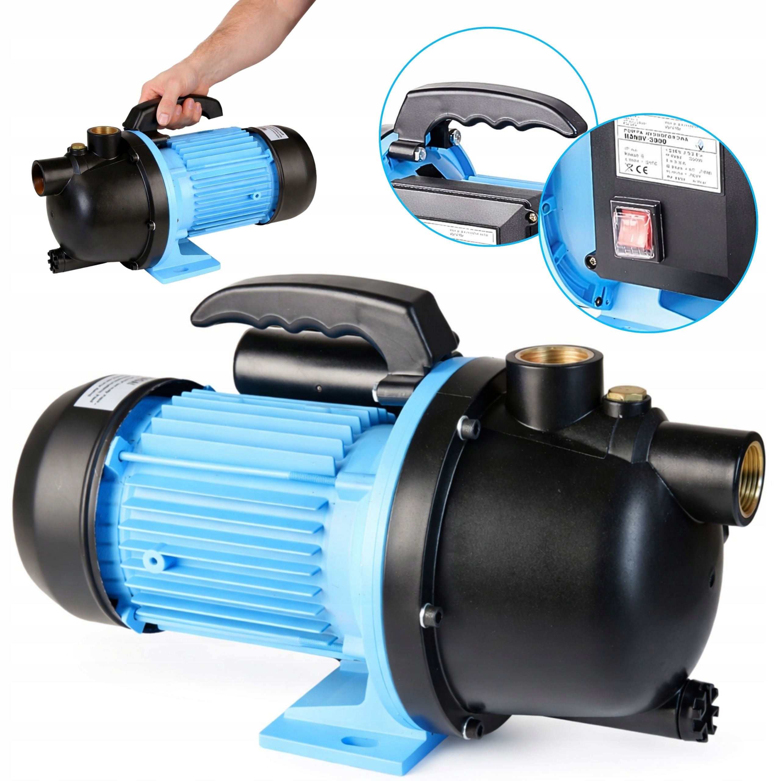 Hydroforová Pumpa 3000 l/h pro vodu Handy Zahradní Zavlažování Pohodlný 550 W