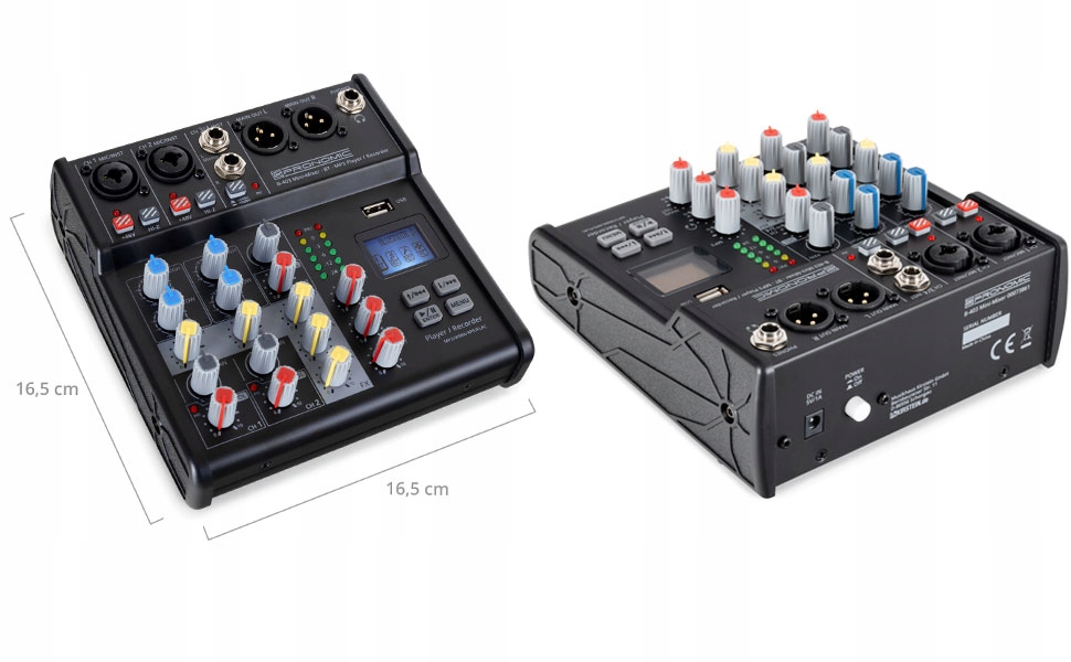 Kompaktní 4-kanálový audio mixážní pult s Bluetooth a Usb nahráváním
