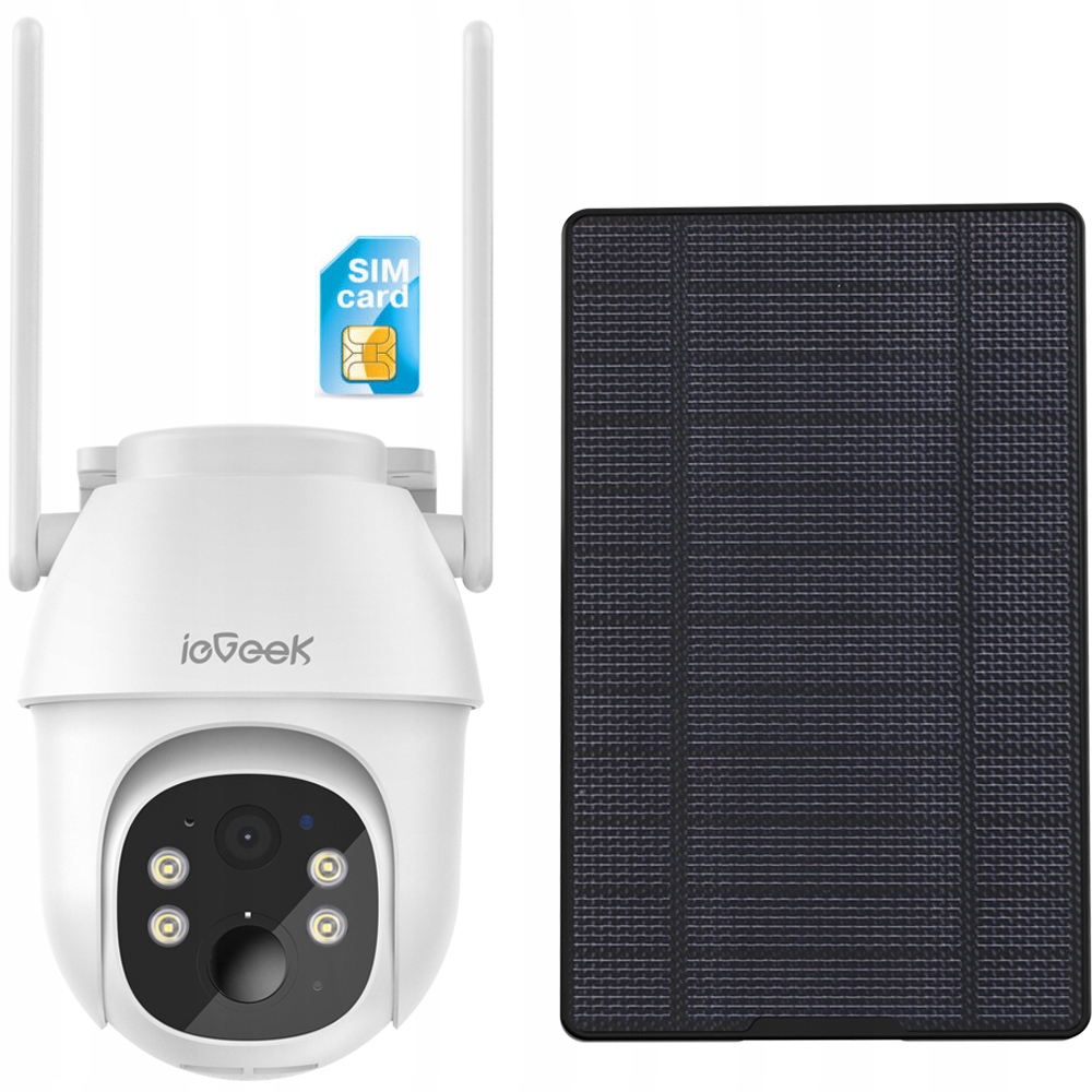 

Kamera Obrotowa Zewnętrzna 3MP Gsm 4G Sim Karta