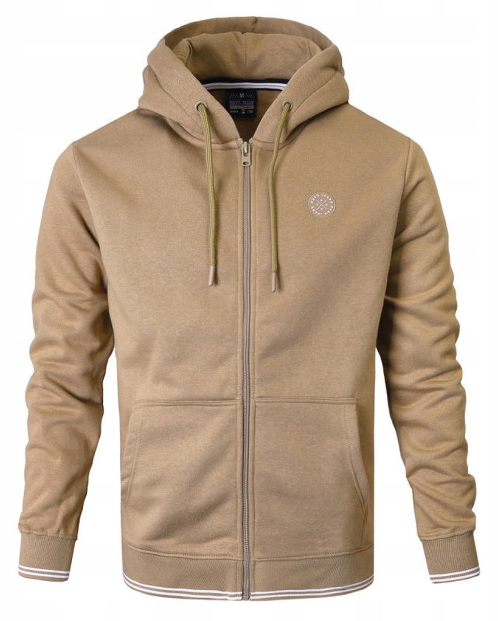 Rozpinana Bluza Męska z Kapturem Pako Jeans Beżowa L