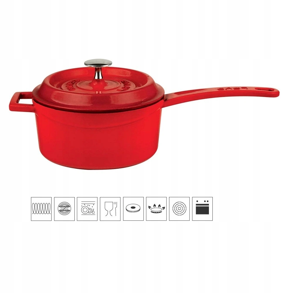 Liatinová rajnica 16 cm červená