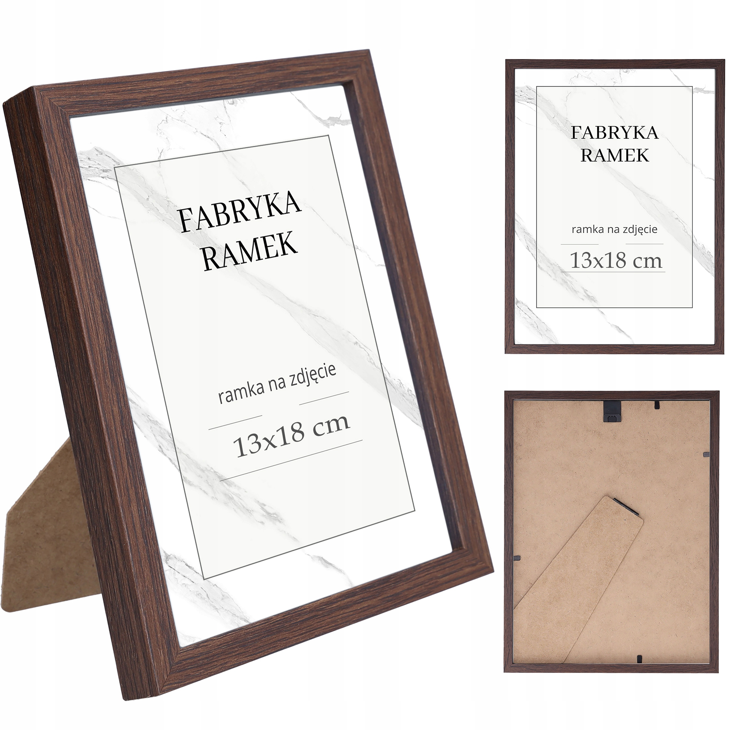 

Ramka na zdjęcia 13x18 ramki nóżka stojąca wenge