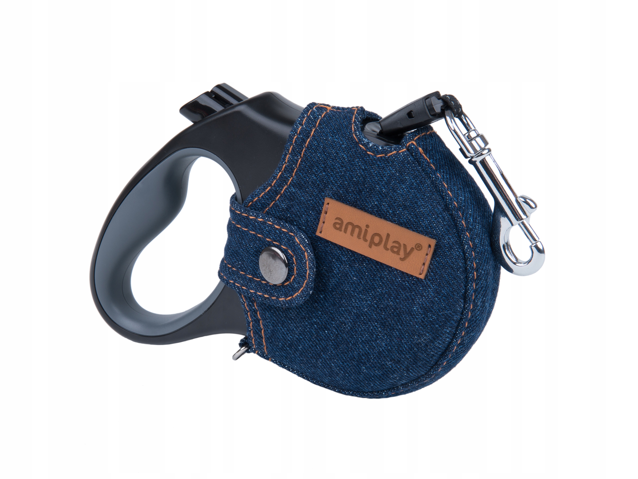

amiplay Smycz z obudową Denim M 15 kg Granatowa