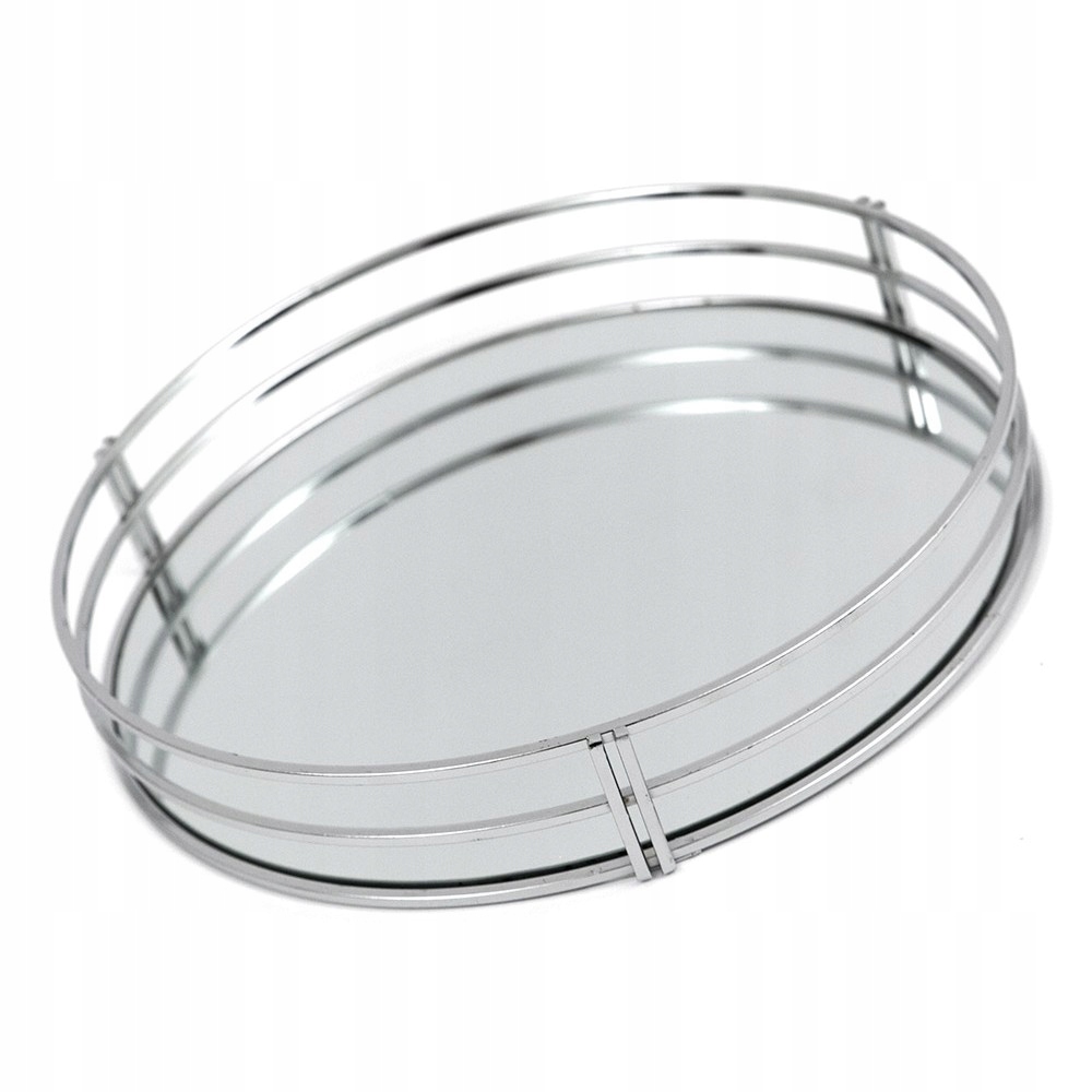 

Taca Lustrzana Srebrna Metalowa śr. 30cm Okrągła
