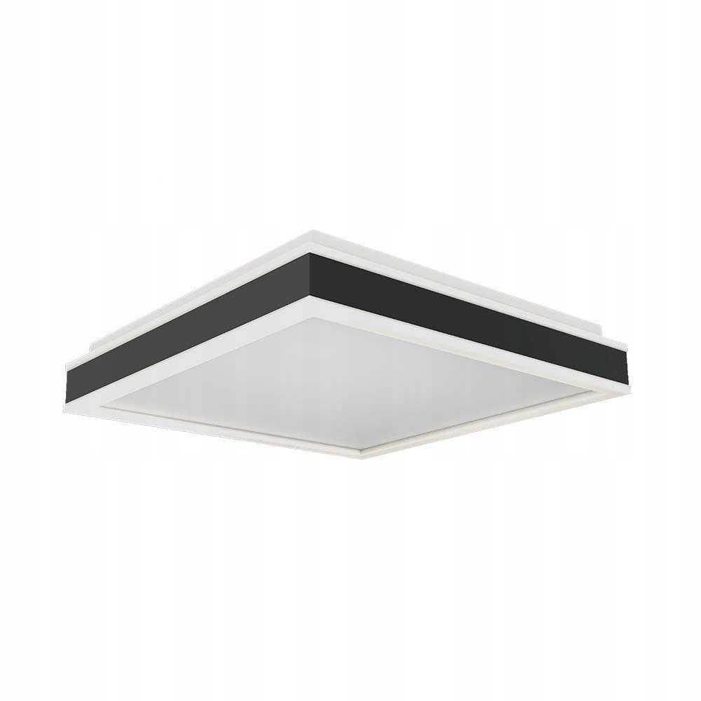 Stropná lampa stropné svietidlo biela čierna do obývačky štvorcová 40 cm 4000K V-tac