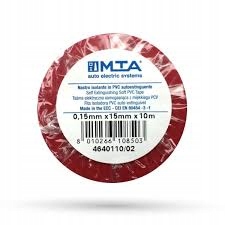 

Taśma izolacyjna czerwona 10mx15mm 8kV - 3 sztuki