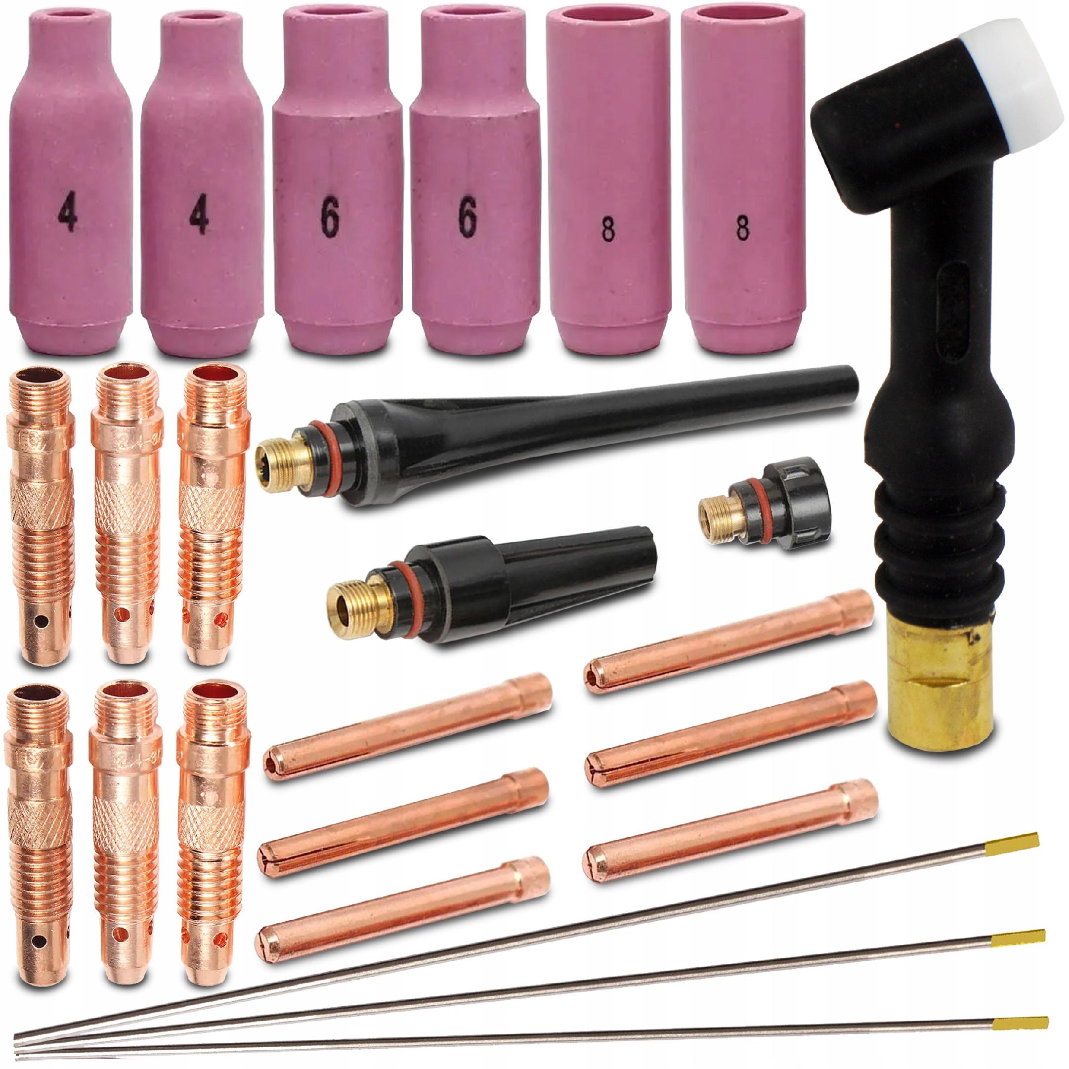 ZESTAW STARTOWY AKCESORIA TIG ZESTAW CZĘSCI UCHWYT