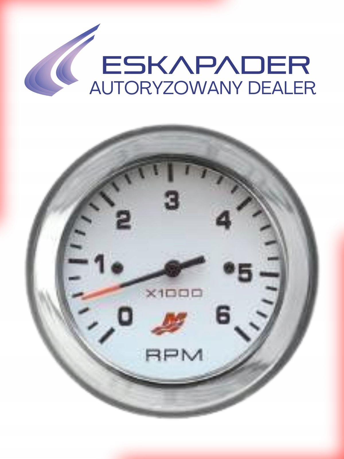 Obrotomierz Mercury 6000 RPM Licznik Zegar Jacht Wskaźnik obrotów