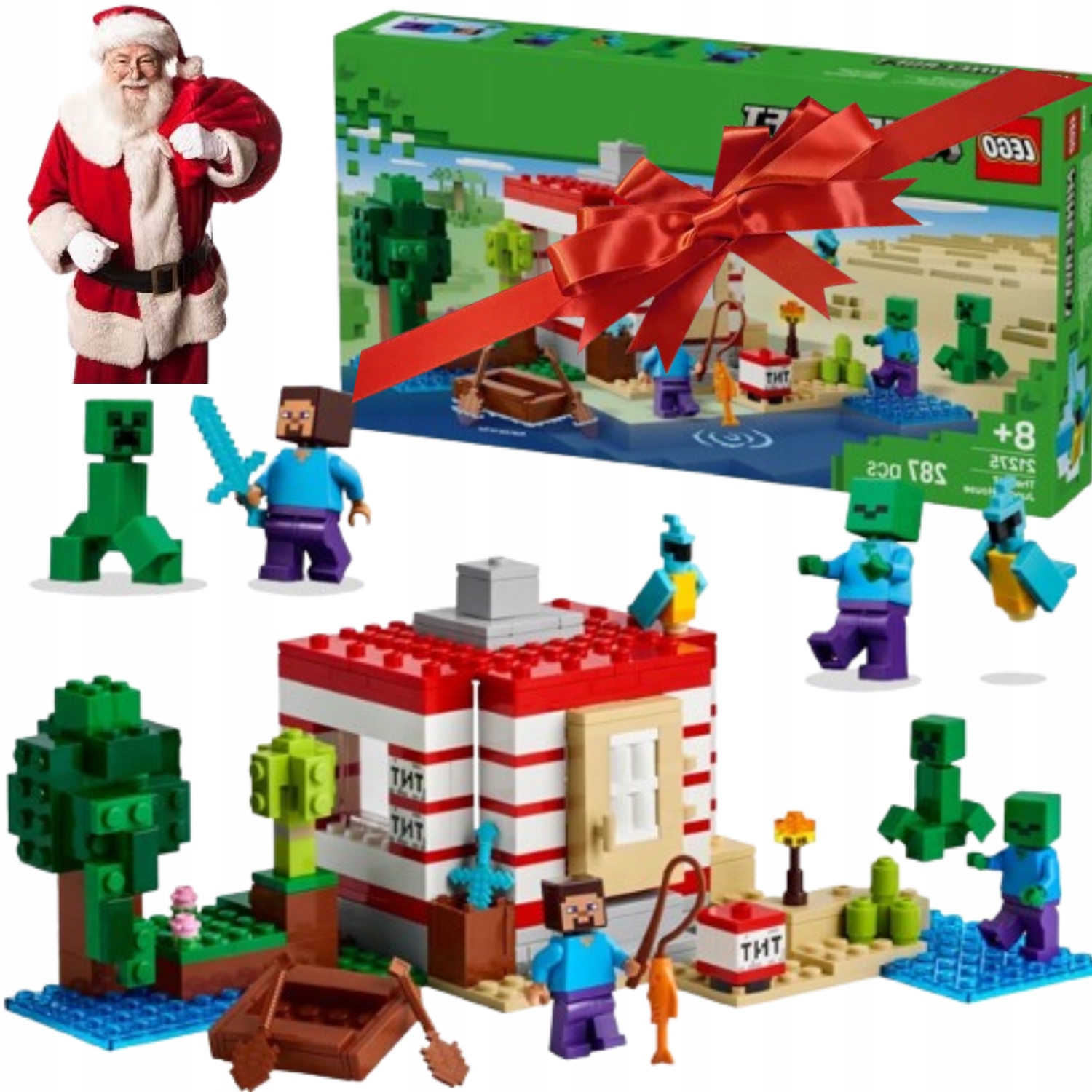 Klocki Lego Minecraft 21275 Tnt Dom W Dżungli Figurki Dla Fana Gry Dziecka