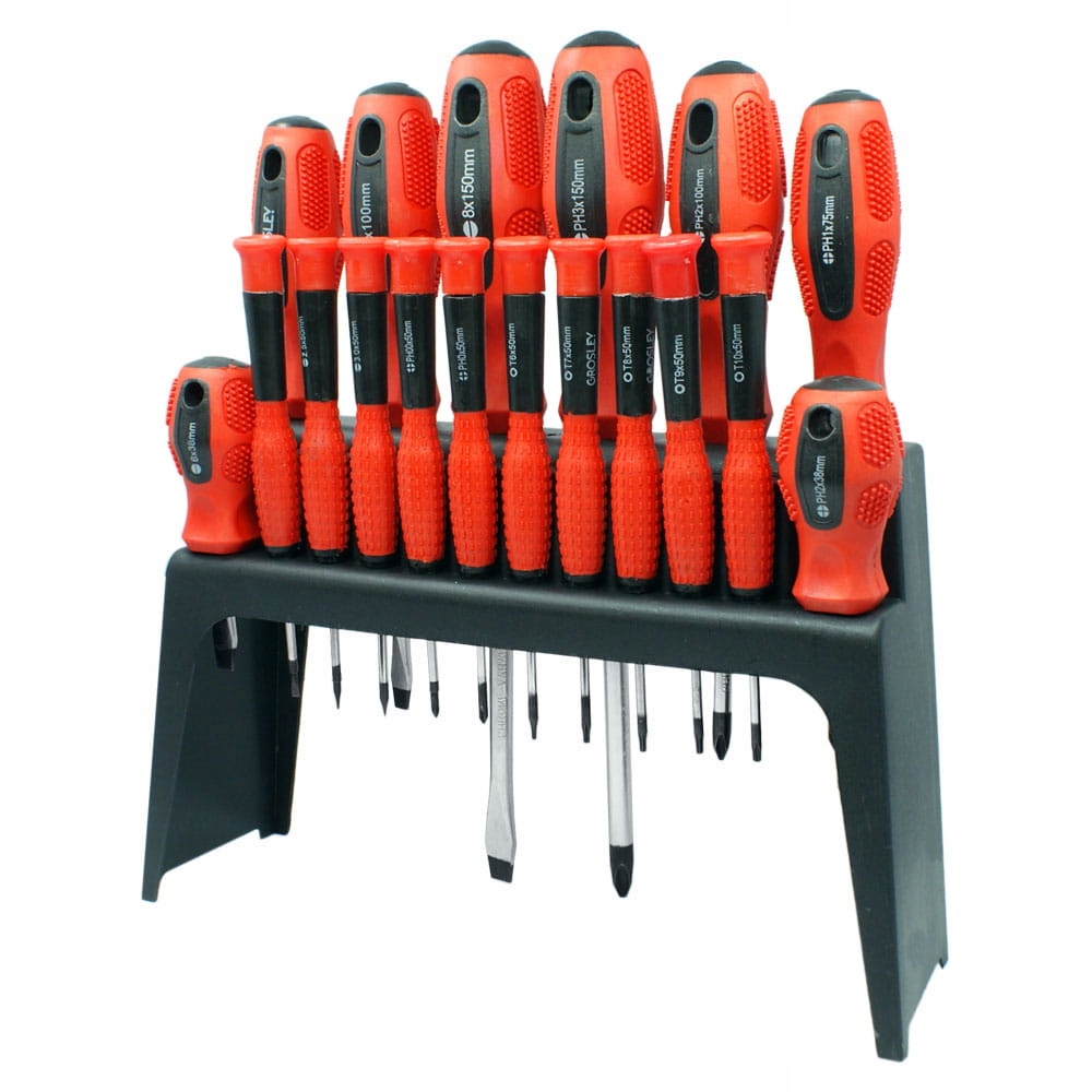 ZESTAW KOMPLET WKRĘTAKÓW ŚRUBOKRĘTÓW MAGNETYCZNYCH Marka Grosley