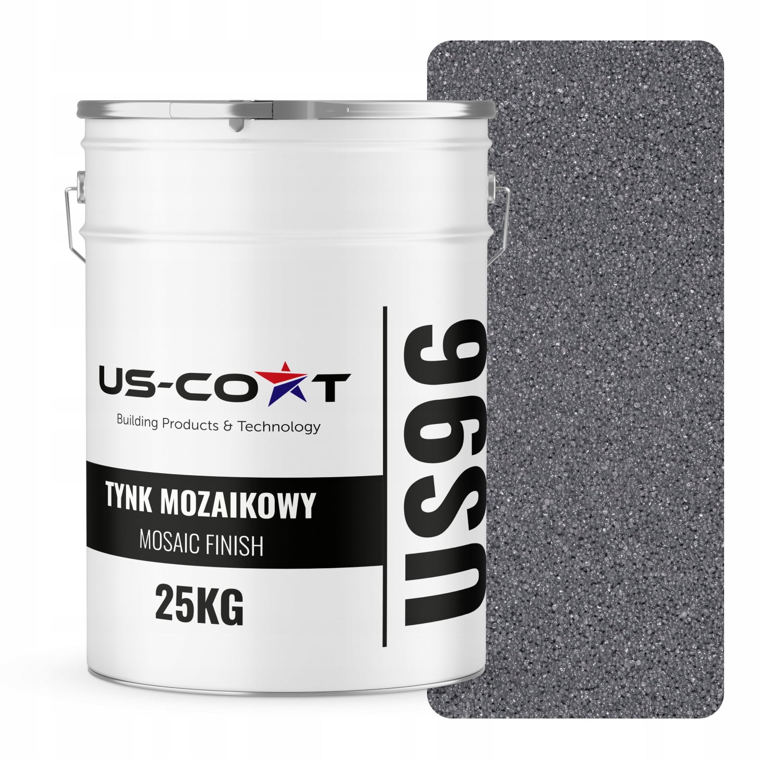 Mozaiková Omítka Mozaika 25 Kg Šedá Tmavá M05 Ozdobná Pryskyřičná Fasáda