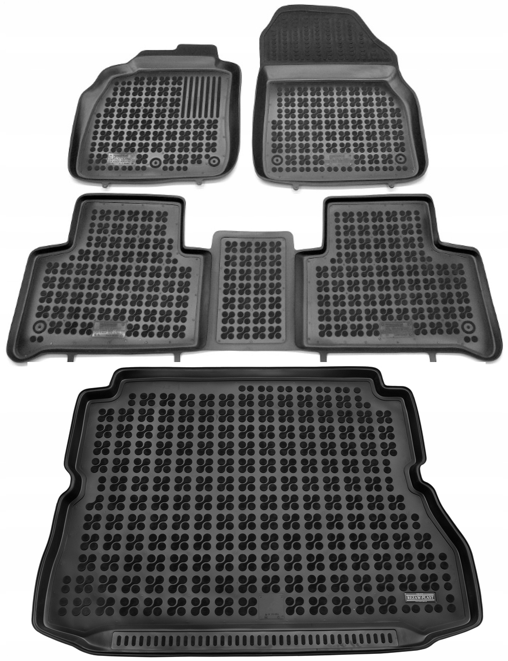 Grand Scenic III 7os Gumové rohože rohož batožinového priestoru