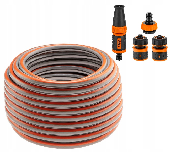 Neo Záhradná Hadica 1/2" x 50M 4-VRSTVOVÁ Spojky