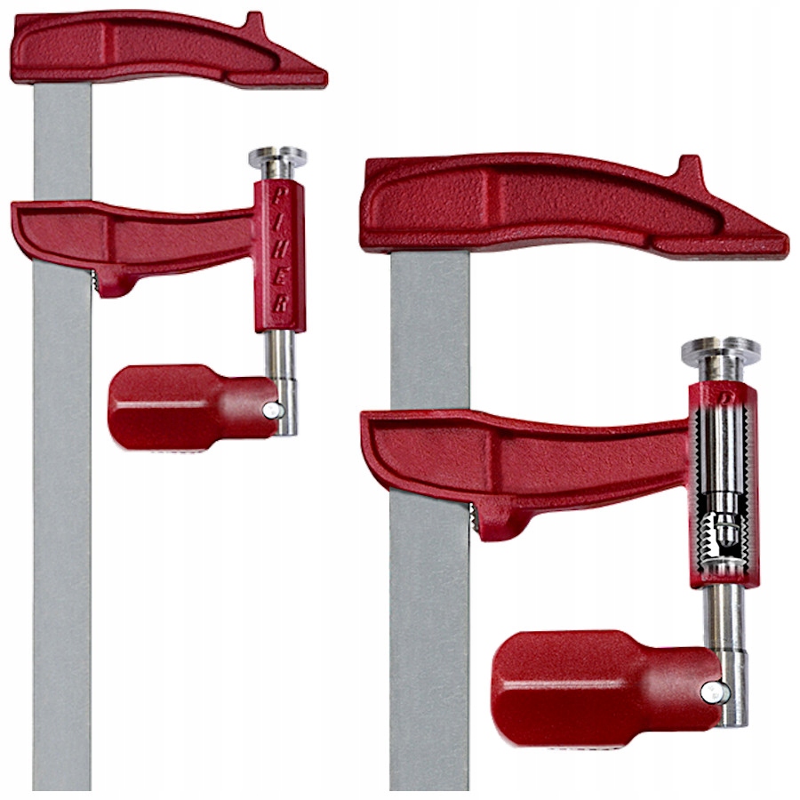 PIHER гвинтовий затиск Maxipress m затиск 200 мм 70 мм