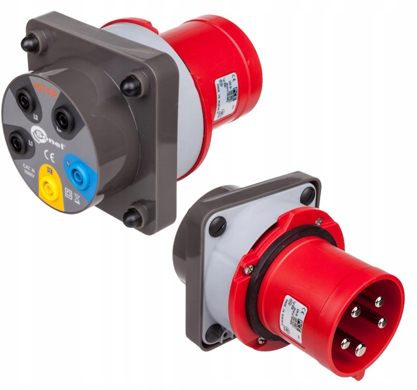 Sonel Adaptér trojfázových zásuviek 63A 5 Pinový silový konektor AGT-63P 5P