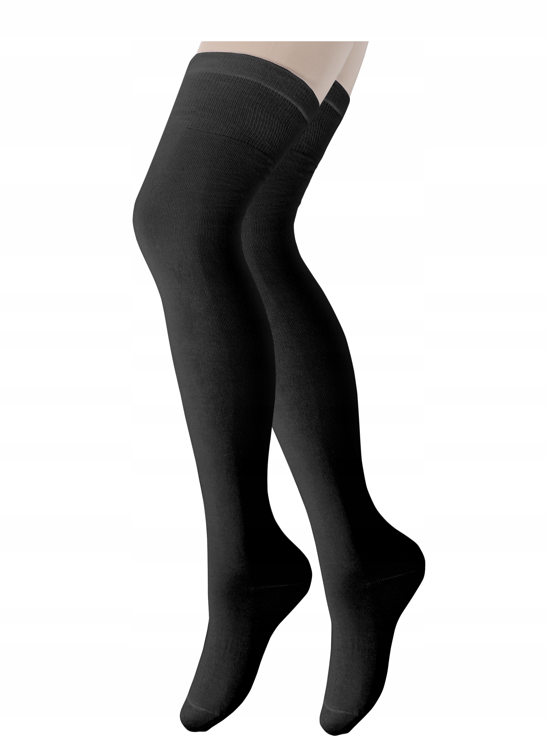 

Zakolanówki Czarne Gładkie