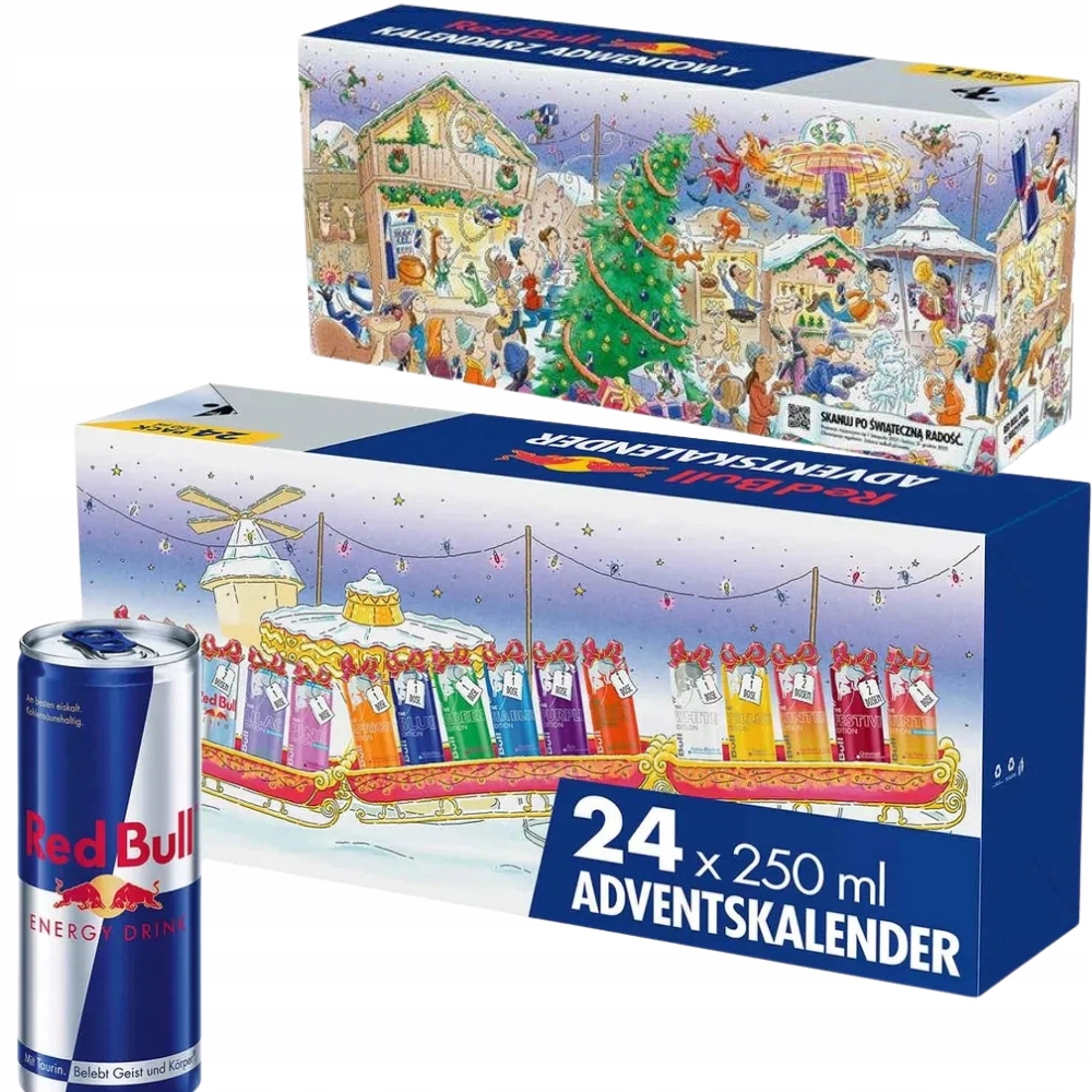 Адвент-календарь Red Bull 2026, 24 банки по 250 мл, 11 вкусов — фото 2