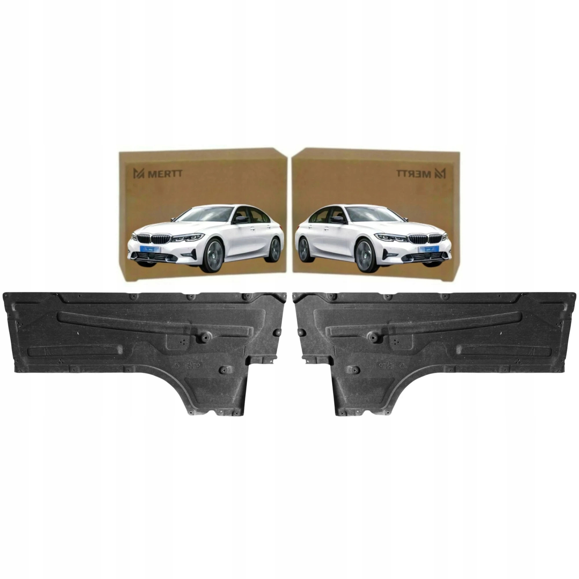 Krycí Deska Prahu Podvozku Levá Pravá Bmw 3 G20 G21 2018+ Komplet