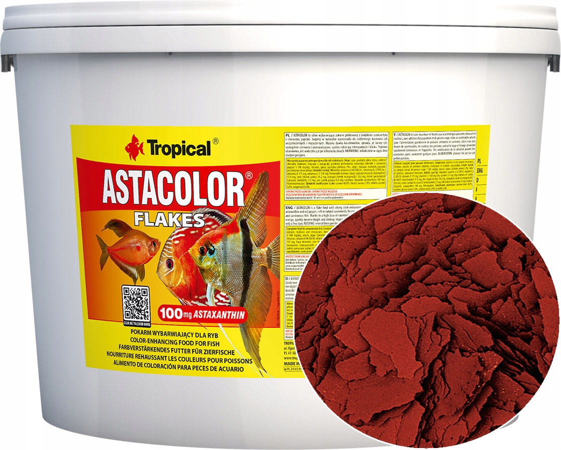 Tropical Astacolor 2kg/11L Pokarm Paletka Kolor