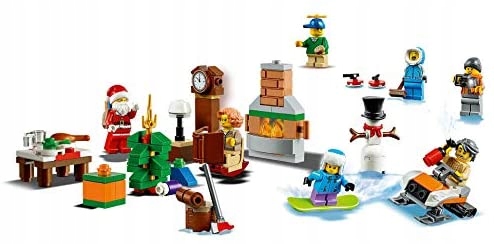 Адвент-календарь LEGO City 60235 2019, 234 детали, 7 минифигурок и хаски, от 5 лет — фото 6