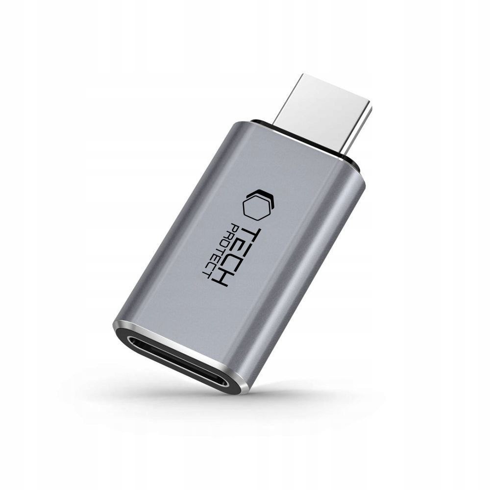 Adapter przejściówka Usb-c iPhone Lightning szary
