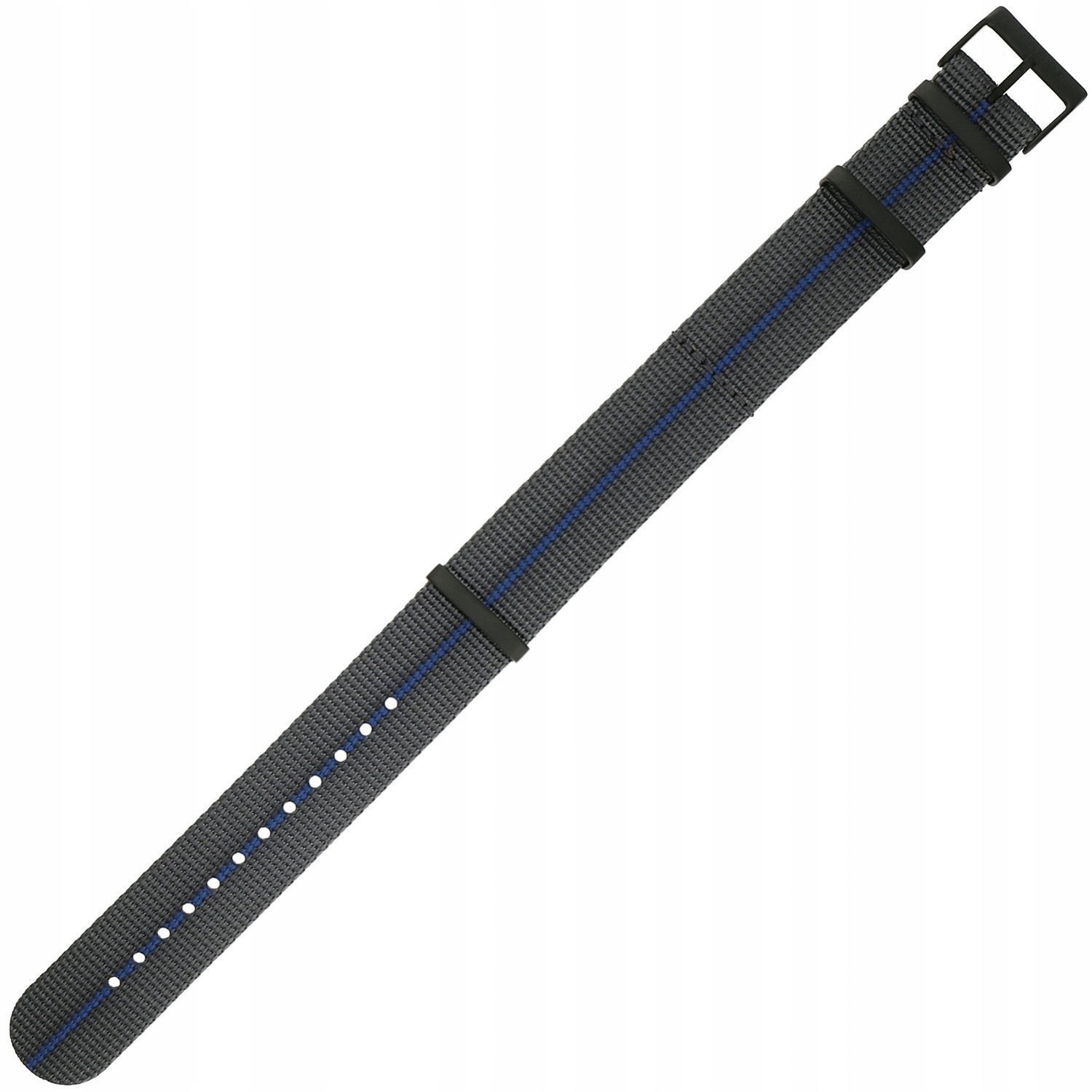 Pásek k hodinkám Traser TS-111062 modrý, šedý 22 mm