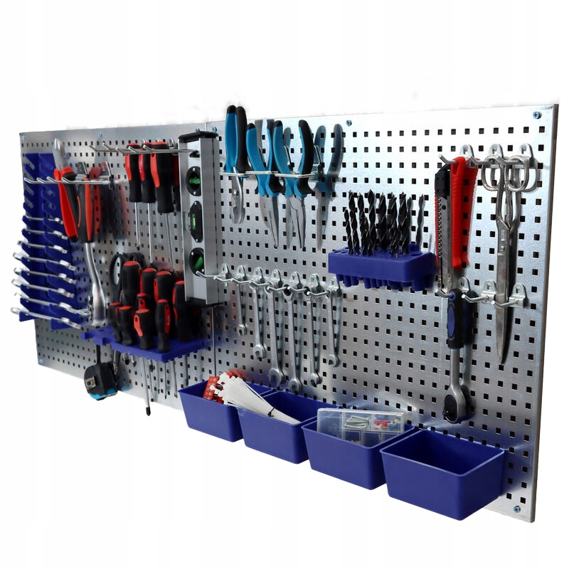 ŚCIANKA TABLICA NA NARZĘDZIA KLUCZE MODUŁOWA 32 UCHWYTY HACZYKI