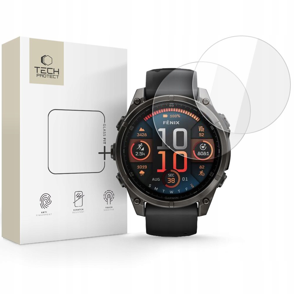 Szkło Hartowane Tech- Protect Glass Fit+ 2- Pack Garmin Fenix 8 8 Pro (47