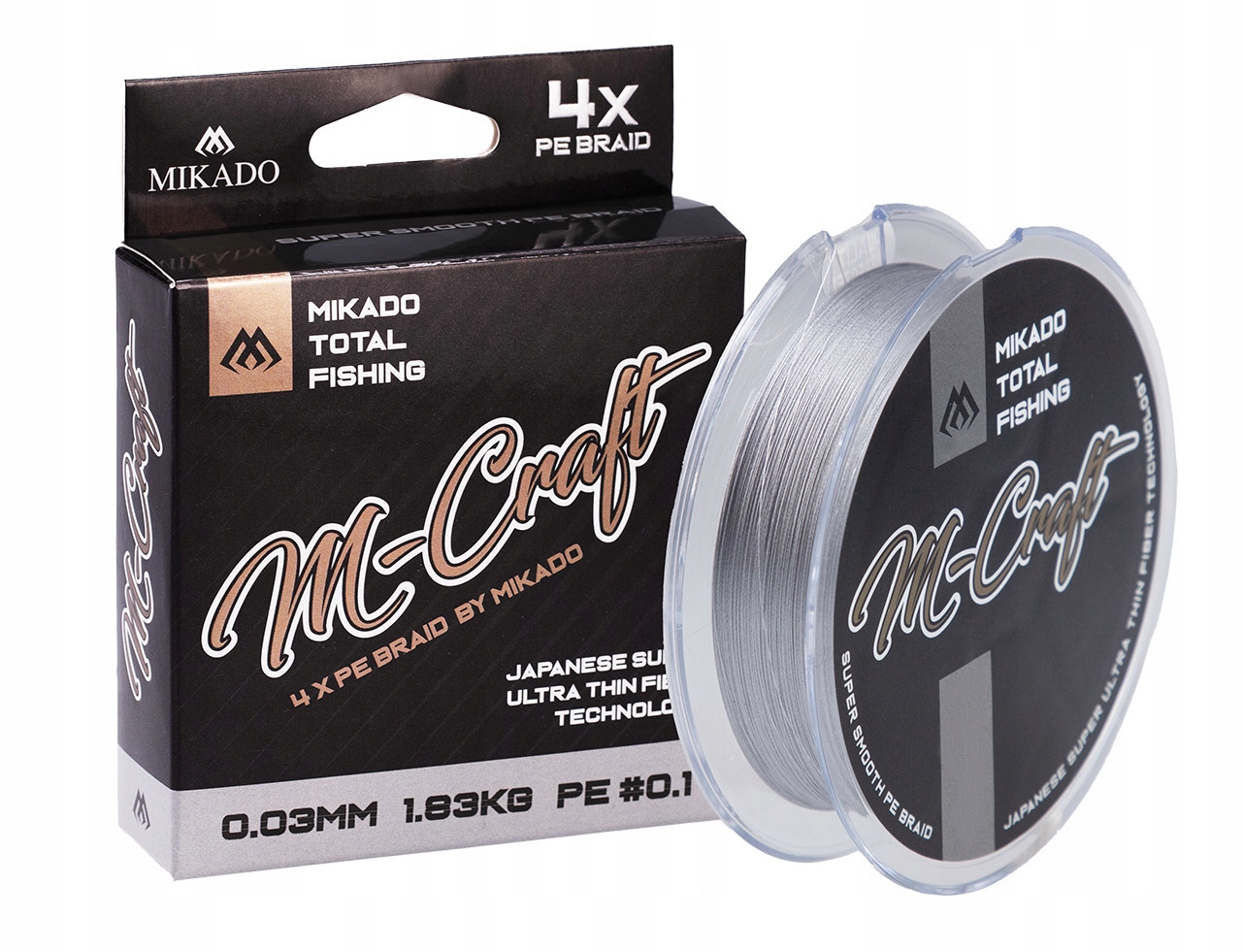Plecionka M-craft Braid 4X 0,03 mm 150 m Ultralight okoń pstrąg kleń jaź