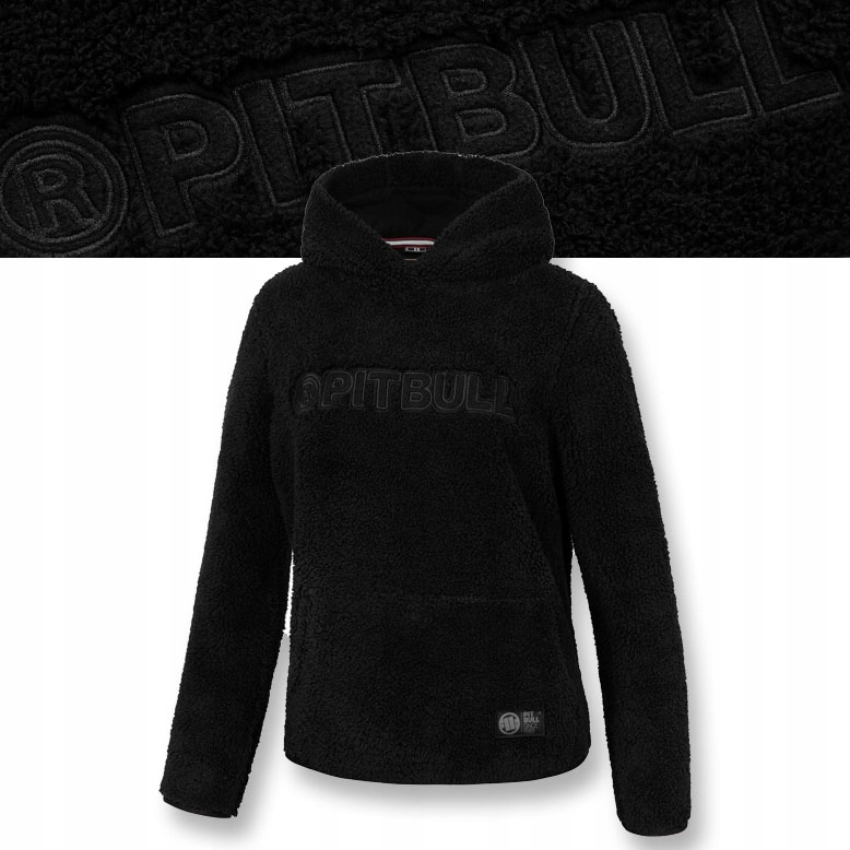 Damska Pluszowa Bluza z kapturem Pitbull Aragona Kangurka Hoodie