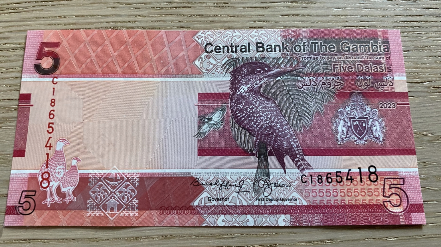 Gambia - 5 dalasis - UNC